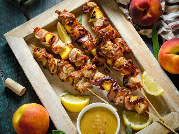 Picture of Grilled Chicken and Peach